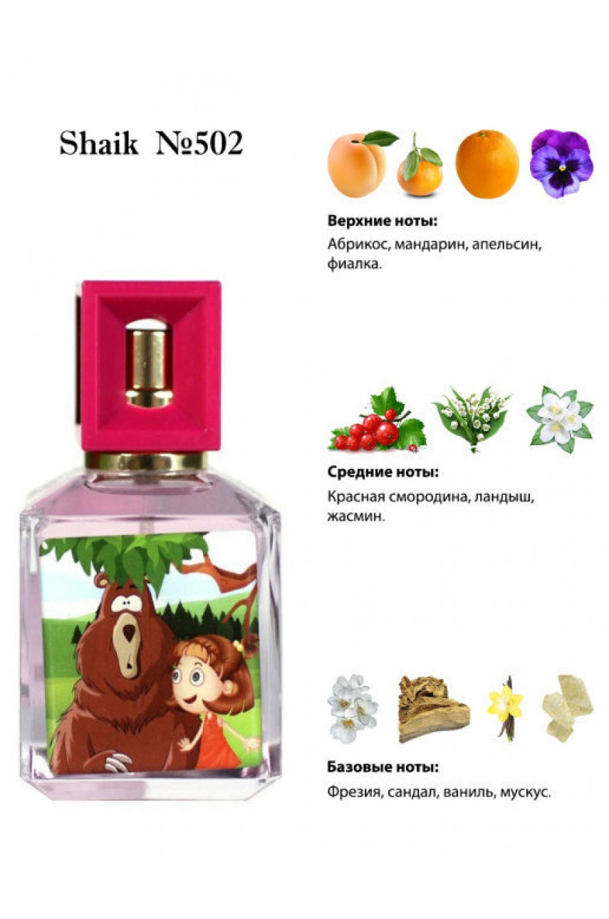 Детские SHAIK 502 MASA MEDVED FOR GIRLS 50 ML Детские SHAIK 502 MASA MEDVED FOR GIRLS 50 ML